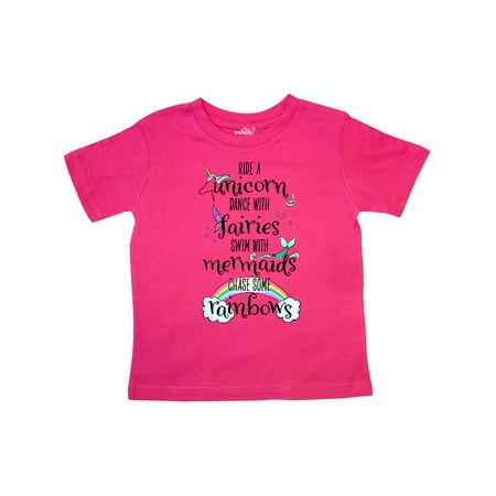 Inktastic Ride a Unicorn Dance with Fairies Swim with Mermaids Gift Toddler Boy or Toddler Girl T-Shirt
Inktastic Ride a Unicorn Dance with Fairies Swim with Mermaids Gift Toddler Boy or Toddler Girl T-Shirt