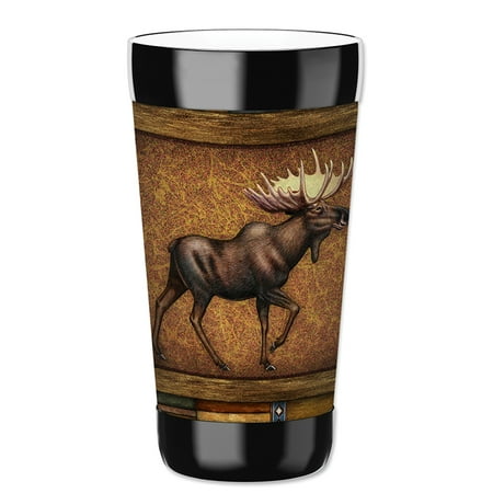 Mugzie 16-Ounce Tumbler Drink Cup with Removable Insulated Wetsuit Cover - Moose Tapestry