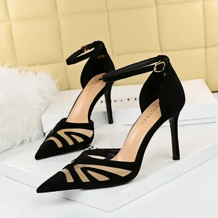 Women‘s Pointed Toe Cutout Stiletto Sandals Ankle Strap High Heels Women‘s Fashion Pumps
Women‘s Pointed Toe Cutout Stiletto Sandals Ankle Strap High Heels Women‘s Fashion Pumps