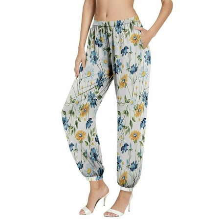 Women Pants Bohemian Printed Waist Pocket Casual Beach Pajamas Long Pants for Women
Women Pants Bohemian Printed Waist Pocket Casual Beach Pajamas Long Pants for Women