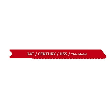 Century Drill & Tool 178342424 06424 24T High Speed Steel Jig Saw Card - 2 Piece
