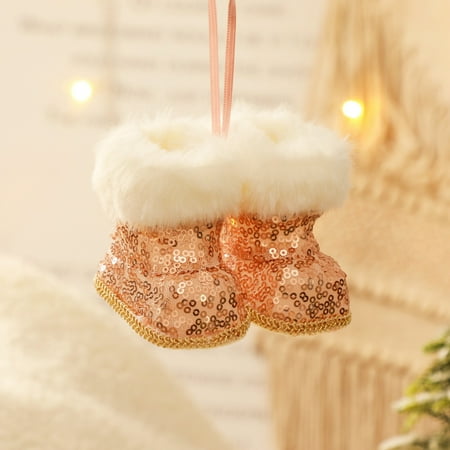Funicet Christmas Deal All! Christmas Decoration Small Boots Pendant Christmas Tree Decoration Pendant Pen Holder Small Shoes Candy Bag Gifts