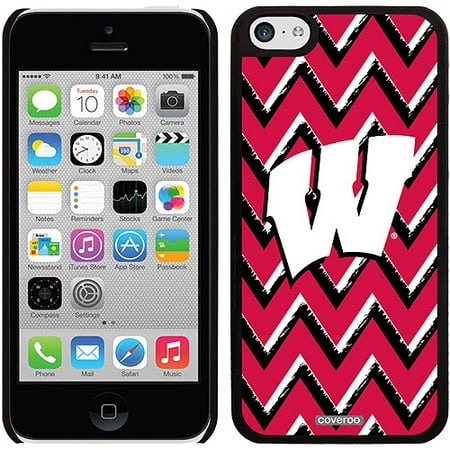 Wisconsin Sketchy Chevron Design on iPhone 5c Thinshield Snap-On Case by Coveroo