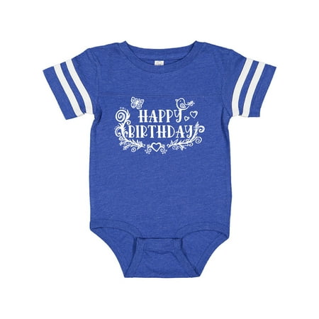 Inktastic Pretty Paisley Happy Birthday Gift Baby Boy or Baby Girl Bodysuit