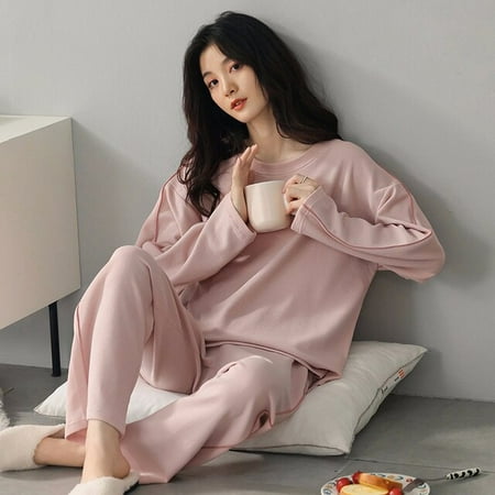 CoCopeaunt Pure Cotton Pajamas Womens Spring and Autumn Models Long-sleeved Home Service Womens Simple Loose Casual Suit
CoCopeaunt Pure Cotton Pajamas Womens Spring and Autumn Models Long-sleeved Home Service Womens Simple Loose Casual Suit