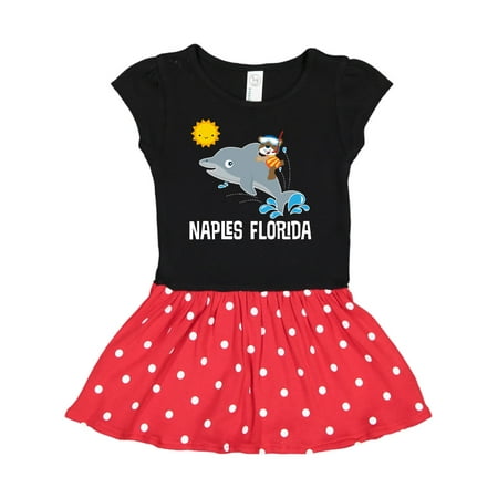 Inktastic Naples Florida Vacation Gift Toddler Girl Dress