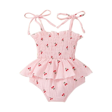 LBECLEY Birthday Outfit Baby Girl Baby Girls Print Spring Summer Fruit Sleeveless Romper Bosyduit Clothes Pan Collar Baby Girl Bodysuit Pink 70
LBECLEY Birthday Outfit Baby Girl Baby Girls Print Spring Summer Fruit Sleeveless Romper Bosyduit Clothes Pan Collar Baby Girl Bodysuit Pink 70