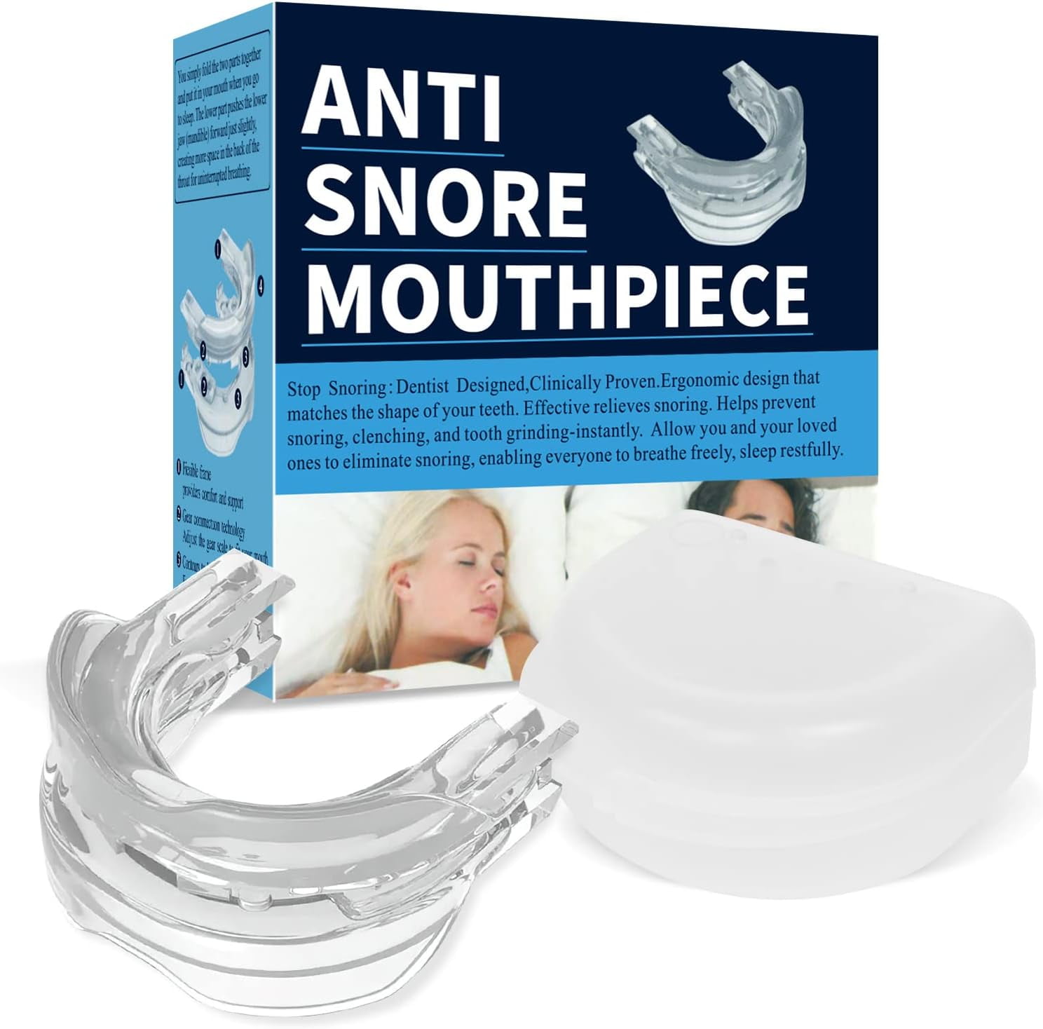 Anti Snoring Device Mouthpiece Professional Comfortable Adjustable