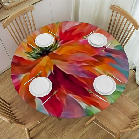 Xlo0ole Colorful Flowers Round Fitted Tablecloth with Elastic Edge Retro Flowers Round Table Cover Home Decorative Tablecloth for Dining Table Dinner Party Family Gathering 31 -35
Xlo0ole Colorful Flowers Round Fitted Tablecloth with Elastic Edge Retro Flowers Round Table Cover Home Decorative Tablecloth for Dining Table Dinner Party Family Gathering 31 -35