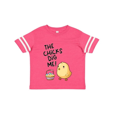 Inktastic The Chicks Dig Me Easter Baby Chick with Basket and Eggs Gift Toddler Boy or Toddler Girl T-Shirt
Inktastic The Chicks Dig Me Easter Baby Chick with Basket and Eggs Gift Toddler Boy or Toddler Girl T-Shirt