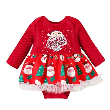 Aompmsdx Baby Girls Boys Set Christmas Ribbed Letter Romper Bodysuit Lace Tutu Skirt Clothes Xmas Outfits Christmas Party Dresses
Aompmsdx Baby Girls Boys Set Christmas Ribbed Letter Romper Bodysuit Lace Tutu Skirt Clothes Xmas Outfits Christmas Party Dresses