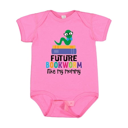 Inktastic Future Bookworm Like My Mommy Gift Baby Boy or Baby Girl Bodysuit