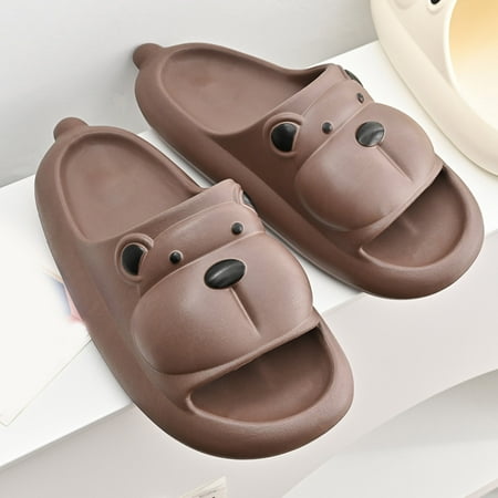 PEASKJP Cushionaire Sandals Women Women Summer Slip On Casual Open Toe Wedges Breathable Shoes Slippers Thong Strappy Summer Shoes Brown 6.5