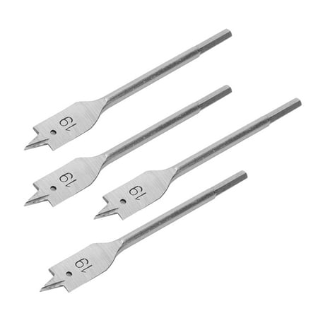 Zaqw Spade Drill Bits 4Pcs Spade Drill Bit Set Paddle Flat Bit High‑Carbon Steel Woodworking Hand Tools Hardware 19mm
Zaqw Spade Drill Bits 4Pcs Spade Drill Bit Set Paddle Flat Bit High‑Carbon Steel Woodworking Hand Tools Hardware 19mm
