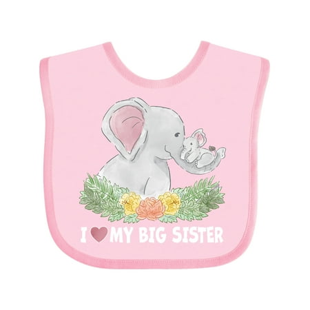 Inktastic I Love My Big Sister with Elephant Family with Flowers Gift Baby Boy or Baby Girl Bib
Inktastic I Love My Big Sister with Elephant Family with Flowers Gift Baby Boy or Baby Girl Bib
