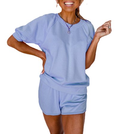 Women s Pajamas Set Short Sleeve Sleepwear Nightwear Loungewear Pjs Home Suits Pyjama Short Sleeve Tops and Shorts Pants Ladies Summer Loose Comfy Pjs 2 Pieces
Women s Pajamas Set Short Sleeve Sleepwear Nightwear Loungewear Pjs Home Suits Pyjama Short Sleeve Tops and Shorts Pants Ladies Summer Loose Comfy Pjs 2 Pieces