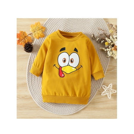 AMILIEe Toddler Baby Boy Girls Turkey Printed Long Sleeve Pullover Shirt Tops 1-5 Years
AMILIEe Toddler Baby Boy Girls Turkey Printed Long Sleeve Pullover Shirt Tops 1-5 Years