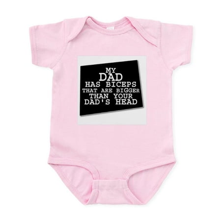 CafePress - My_Dads_BICEPS_HR Body Suit - Baby Light Bodysuit Size Newborn - 24 Months
CafePress - My_Dads_BICEPS_HR Body Suit - Baby Light Bodysuit Size Newborn - 24 Months