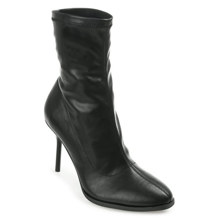 Journee Collection Womens Gizzel Almond Toe Stiletto High Ankle Booties
