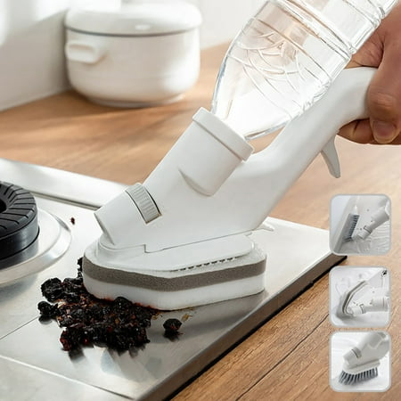 Ovzne Water Spray Cleaning Set With Glass Scraper Cleaning Brush Sponge Brush