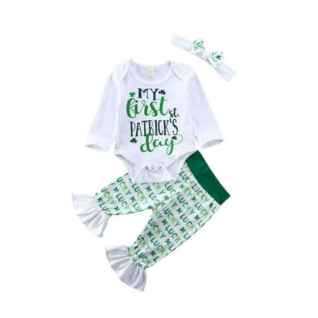 Emmababy Newborn Baby Girls St. Patrick s Day Long Sleeve Romper Pants Headband
Emmababy Newborn Baby Girls St. Patrick s Day Long Sleeve Romper Pants Headband