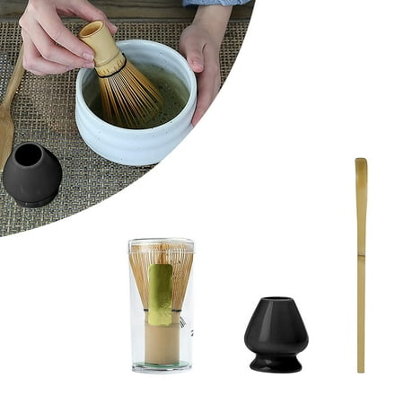 Peryerana Matcha Making Tool Set Bamboo Tea Whisk Tea Scoop Ceramic Tea Whisk Holder
Peryerana Matcha Making Tool Set Bamboo Tea Whisk Tea Scoop Ceramic Tea Whisk Holder