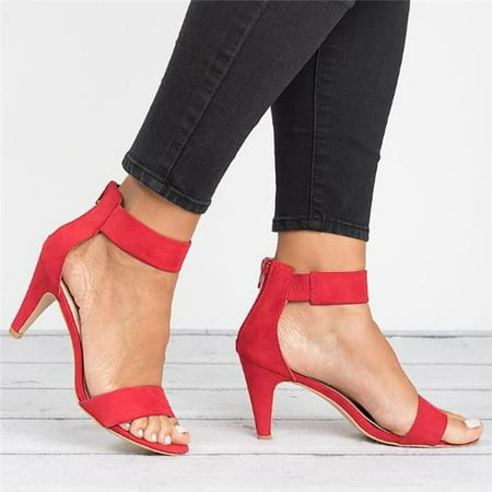 Karcher Women s Open Toe Shoes Single Band Ankle Strap Stiletto Mid Heel Sandal Back Zipper Design
Karcher Women s Open Toe Shoes Single Band Ankle Strap Stiletto Mid Heel Sandal Back Zipper Design