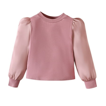 TAIAOJING Girls Shirts Kids T Shirt Satin Blouse Puff Sleeve Crew Neck Tops Classic Solid Casual Shirt 11-12 Years 
TAIAOJING Girls Shirts Kids T Shirt Satin Blouse Puff Sleeve Crew Neck Tops Classic Solid Casual Shirt 11-12 Years