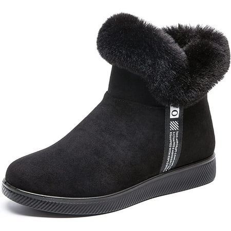 Womens Snow Boots Fur Lined Warm Ankle Booties Side Ziper Outdoor Comfortable Winter Shoes for Women
Womens Snow Boots Fur Lined Warm Ankle Booties Side Ziper Outdoor Comfortable Winter Shoes for Women