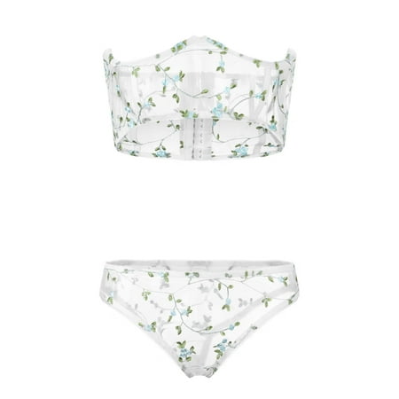Intimates Flowers Embroidery Bra G-String Thong Sleepwear Underwear Women Lingerie Polyester no underwire sports bra White
Intimates Flowers Embroidery Bra G-String Thong Sleepwear Underwear Women Lingerie Polyester no underwire sports bra White