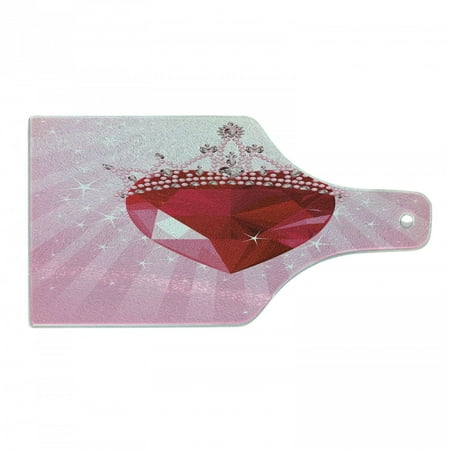 Queen Cutting Board Vibrant Red Love Heart with Cartoon Crown Cartoon Style Romantic Girls Design Decorative Tempered Glass Cutting and Serving Board Wine Bottle Shape Pink Red by Ambesonne
Queen Cutting Board Vibrant Red Love Heart with Cartoon Crown Cartoon Style Romantic Girls Design Decorative Tempered Glass Cutting and Serving Board Wine Bottle Shape Pink Red by Ambesonne