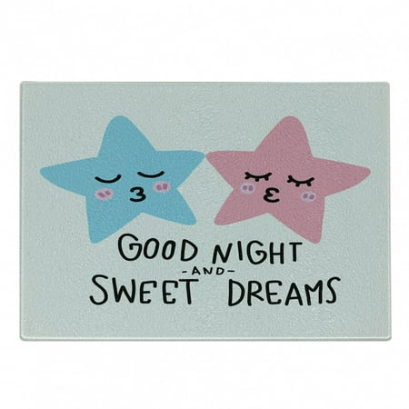 Saying Cutting Board Dreams Phrase with Kissing Stars Childish Decorative Tempered Glass Cutting and Serving Board in 3 Sizes by Ambesonne
Saying Cutting Board Dreams Phrase with Kissing Stars Childish Decorative Tempered Glass Cutting and Serving Board in 3 Sizes by Ambesonne