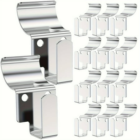 15Pcs Classic Stainless Steel Siding Hooks - Heavy-Duty Multipurpose Hanging Clips for Outdoor Decor Compatible with All Seasons
15Pcs Classic Stainless Steel Siding Hooks - Heavy-Duty Multipurpose Hanging Clips for Outdoor Decor Compatible with All Seasons