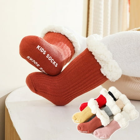 1 Pair Practical Anti-slip Baby Socks More Thicken Close Fit Cashmere Infant Socks for Daily Wear
1 Pair Practical Anti-slip Baby Socks More Thicken Close Fit Cashmere Infant Socks for Daily Wear
