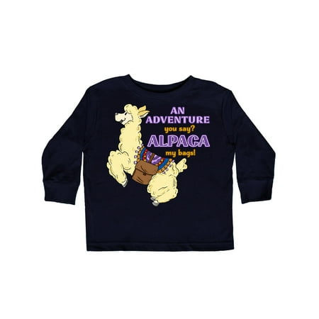 Inktastic Cute Jumping Alpaca-An Adeventure You Say ALPACA my bags! Gift Toddler Boy or Toddler Girl Long Sleeve T-Shirt
Inktastic Cute Jumping Alpaca-An Adeventure You Say ALPACA my bags! Gift Toddler Boy or Toddler Girl Long Sleeve T-Shirt
