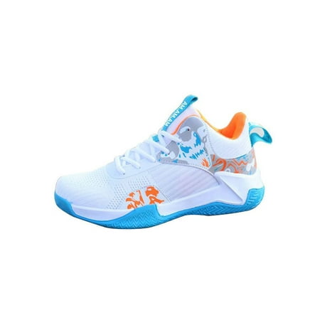 Daeful Mens Athletic Shoe Sport Sneakers Mesh Basketball Shoes Breathable Lace Up Trainers Men Fashion White-blue 6.5
Daeful Mens Athletic Shoe Sport Sneakers Mesh Basketball Shoes Breathable Lace Up Trainers Men Fashion White-blue 6.5