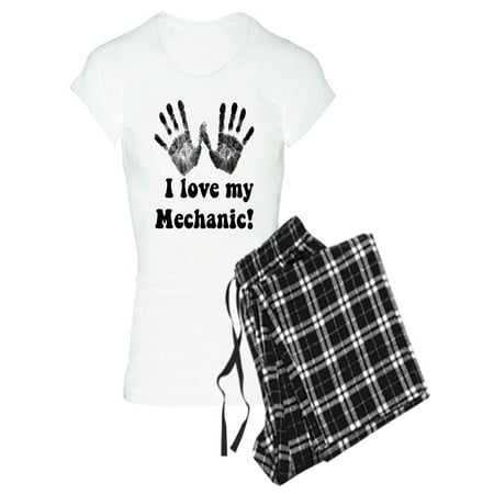 CafePress - I Love My Mechanic - Women s Light Pajamas