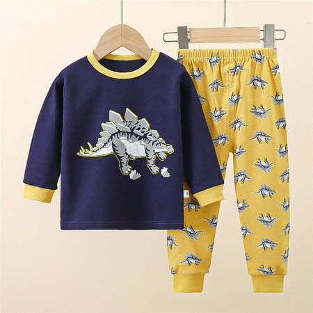 Geire Children Unisex Pajamas Set Fall New Cartoon Printed Long-sleeved Crewneck Top + Pants Warm Lounge Set
Geire Children Unisex Pajamas Set Fall New Cartoon Printed Long-sleeved Crewneck Top + Pants Warm Lounge Set