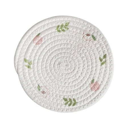 Naiyafly Woven Cotton Rope Placemat Ins Insulated Pot Pad Printed Coaster Round Household Dishes Pot Mat
Naiyafly Woven Cotton Rope Placemat Ins Insulated Pot Pad Printed Coaster Round Household Dishes Pot Mat