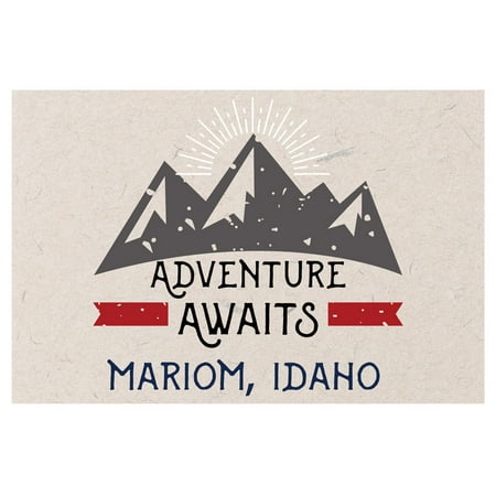 Mariom Idaho Souvenir 2x3 Inch Fridge Magnet Adventure Awaits Design