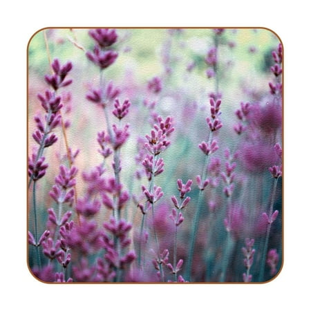 OWNTA Purple Lavender Flowers Bloom Pattern Premium 6-Piece Square Coaster Set in Microfiber Leather - Non-Slip & Absorbent Cup Mats
OWNTA Purple Lavender Flowers Bloom Pattern Premium 6-Piece Square Coaster Set in Microfiber Leather - Non-Slip & Absorbent Cup Mats