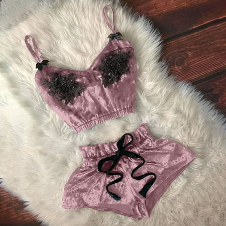 MRULIC lingerie for women Women V-Neck Eyelash Beaded Stain Camisole Pajamas Bowknot Shorts Set Pink + S
MRULIC lingerie for women Women V-Neck Eyelash Beaded Stain Camisole Pajamas Bowknot Shorts Set Pink + S