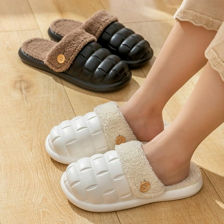 Aayomet Men Slippers Men s Slip on Fuzzy House Slippers Memory Foam Slippers Scuff Outdoor Indoor Warm Plush Bedroom Shoes with Fur Lining Black 8.5
Aayomet Men Slippers Men s Slip on Fuzzy House Slippers Memory Foam Slippers Scuff Outdoor Indoor Warm Plush Bedroom Shoes with Fur Lining Black 8.5