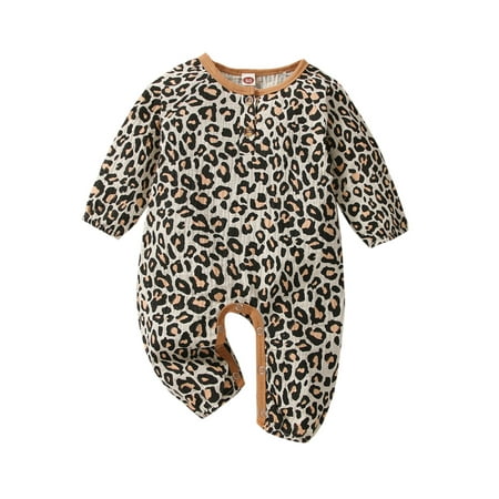 Newborn Baby Girl Boy Leopard Rompers Long Sleeve One Piece Buttons Jumpsuits Pant Linen Outfit
Newborn Baby Girl Boy Leopard Rompers Long Sleeve One Piece Buttons Jumpsuits Pant Linen Outfit