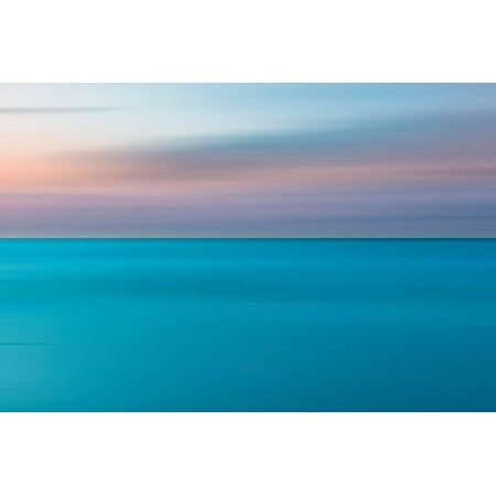 An Abstract Ocean Seascape with Blurred Panning Motion Print Wall Art By Jacek Kadaj