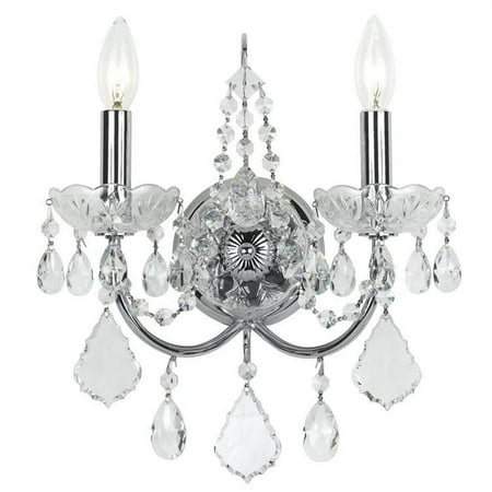 2 Light Wall Mount in Minimalist Style 12 inches Wide By 14 inches High-Polished Chrome Finish-Italian Crystal Type Bailey Street Home 49-Bel-4421886
2 Light Wall Mount in Minimalist Style 12 inches Wide By 14 inches High-Polished Chrome Finish-Italian Crystal Type Bailey Street Home 49-Bel-4421886