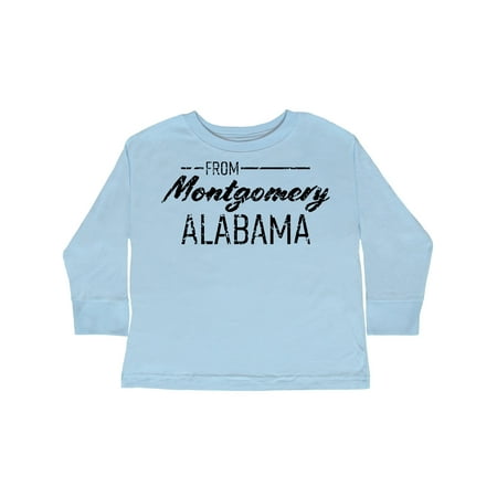 Inktastic From Montgomery Alabama in Distressed White Text Gift Toddler Boy or Toddler Girl Long Sleeve T-Shirt
Inktastic From Montgomery Alabama in Distressed White Text Gift Toddler Boy or Toddler Girl Long Sleeve T-Shirt