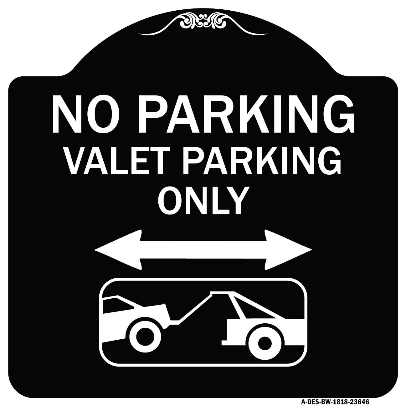 Signmission Designer Series Sign No Parking Valet Parking Only With