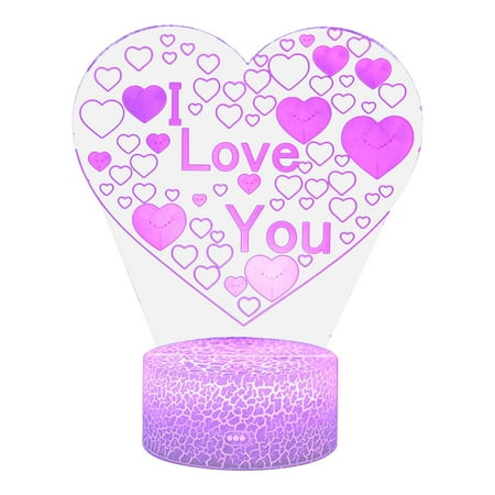 Yedhsi Valentine s Day 3D Night Light LED Colorful 7-Color Desk Lamp Bedroom Home Decor Gift Desk Lamps
Yedhsi Valentine s Day 3D Night Light LED Colorful 7-Color Desk Lamp Bedroom Home Decor Gift Desk Lamps