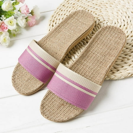 Linen Slippers Home Couple Indoor Slippers Wooden Floor Cotton and Linen Home Non-slip Thick Sole Summer Sandals for Men and Women
Linen Slippers Home Couple Indoor Slippers Wooden Floor Cotton and Linen Home Non-slip Thick Sole Summer Sandals for Men and Women